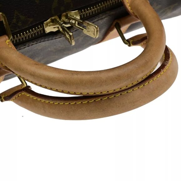 LOUIS VUITTON Keepall 50 Travel Hand Bag Monogram Leather Brown - Picture 8 of 15